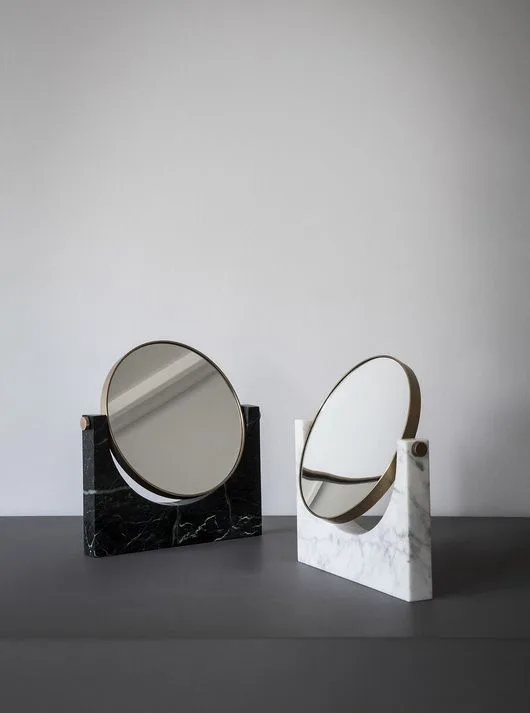 Stand Mirrors — Nero & Statuario, Polished finish