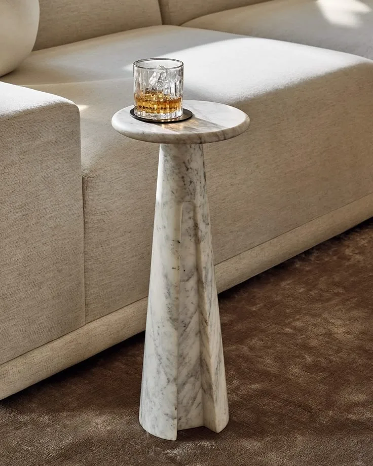 Martini Table — Calacatta Viola, Polished finish