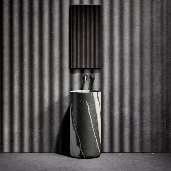 Velo Basin — Nero Marquina, Honed finish