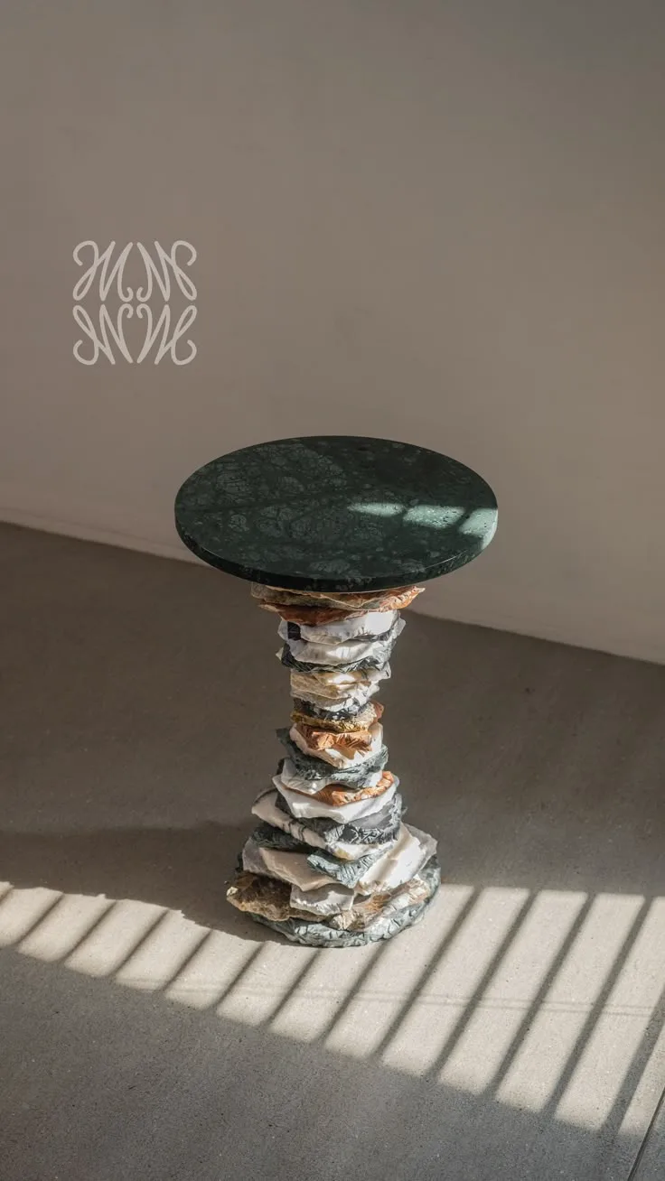 Verde Side Table — Udaipur Green, Polished finish